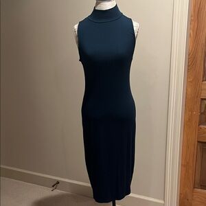 Michael Stars Navy Sleeveless Midi Dress